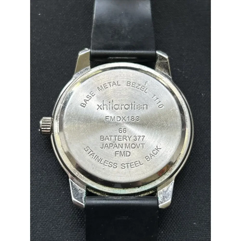 Xhilaration Black And Silver Tone Women’s Quartz Watch